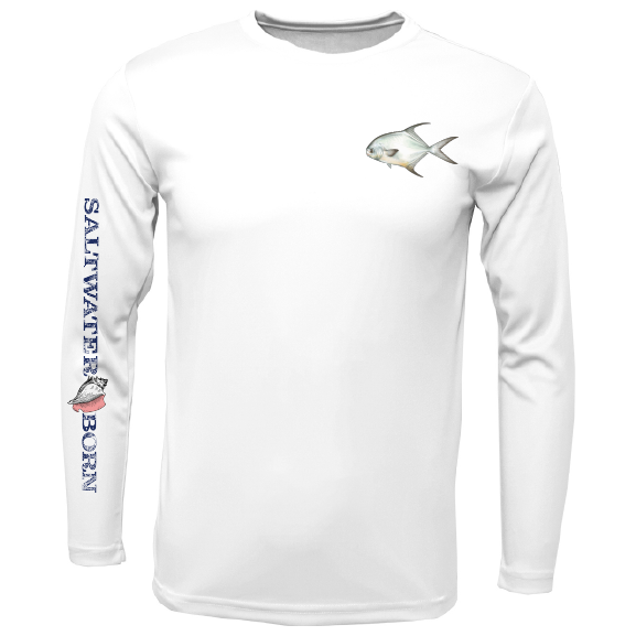 Saltwater Born - Clean Permit Long Sleeve UPF 50+ Dry-Fit Shirt
