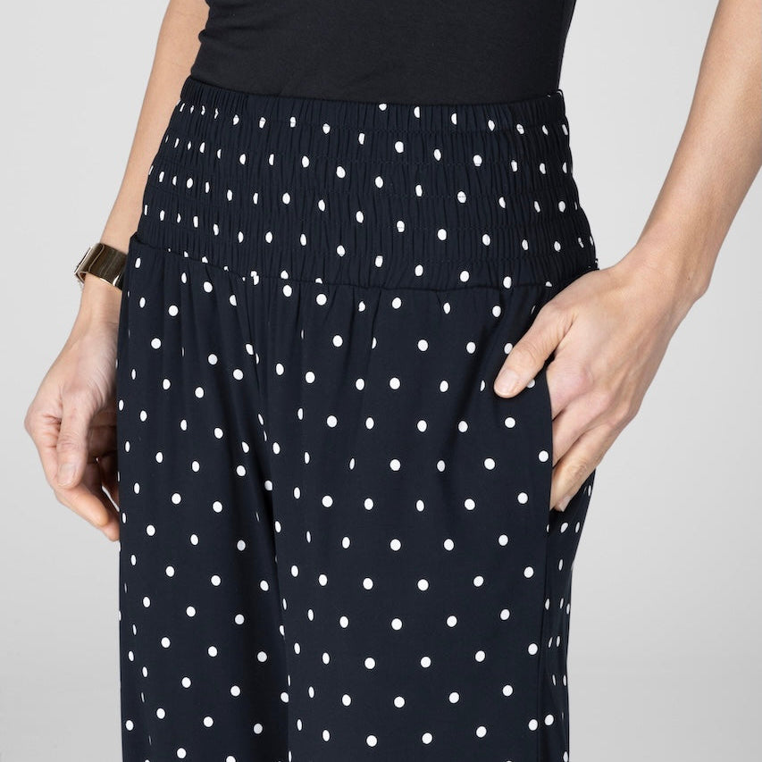 Portofino Ankle Pant - Black Dot