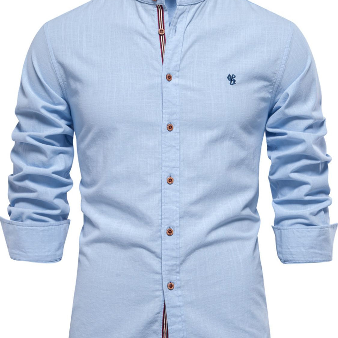 Full Size Button Down Embroidered Shirt Plus Size