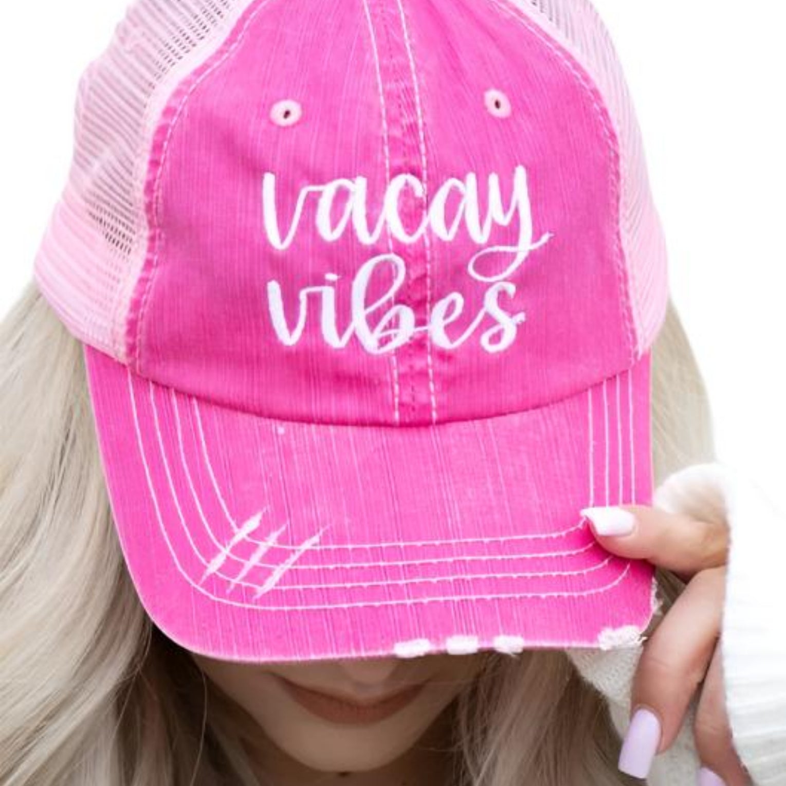 Vacay Vibes Embroidered Trucker