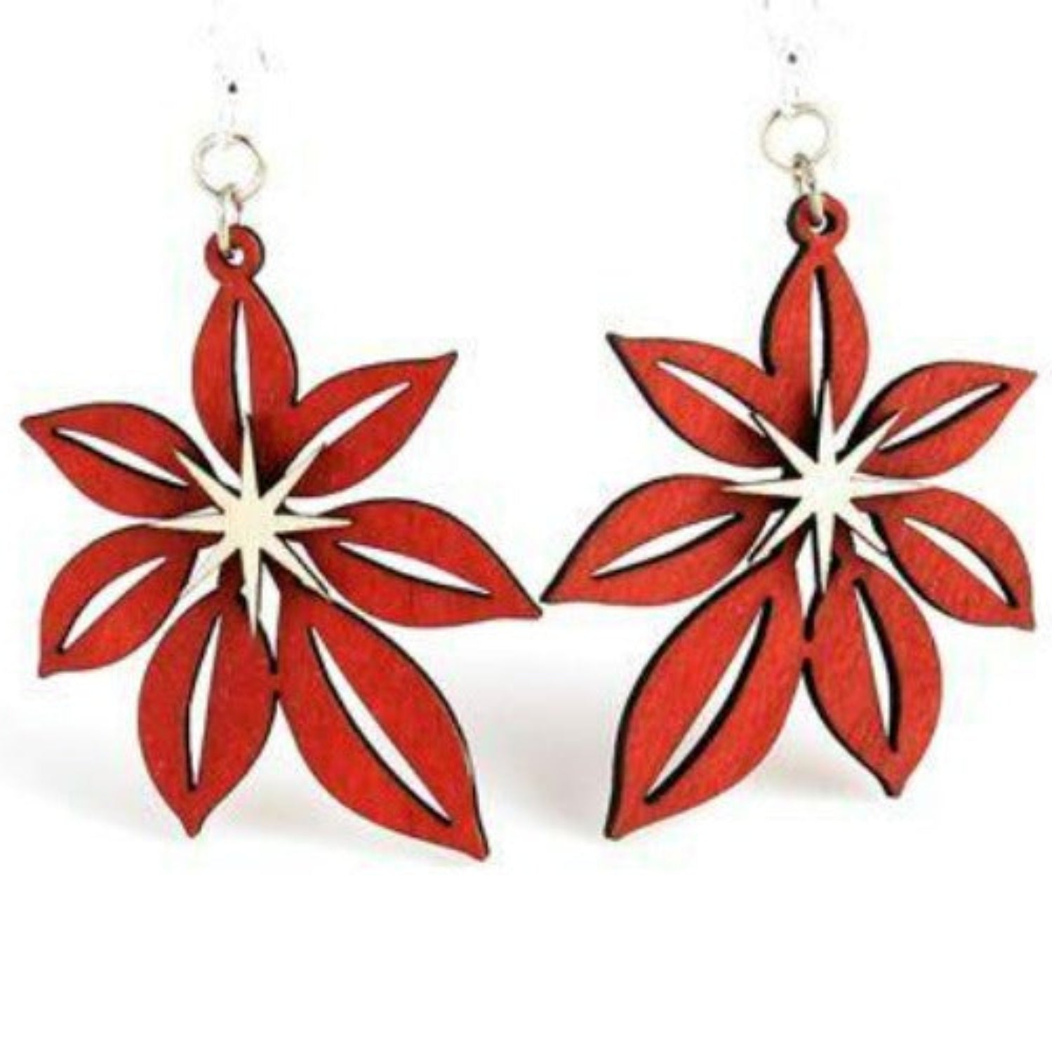 Poinsettia Earrings