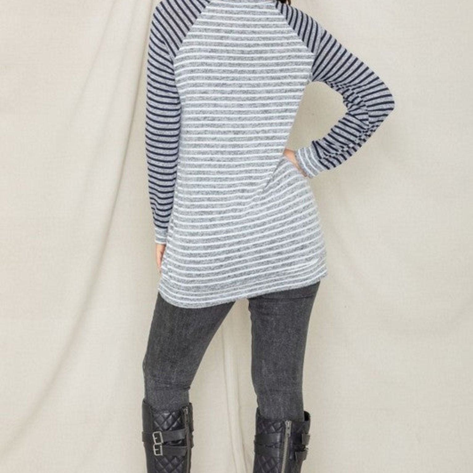 Stripe Two Tone Tunic