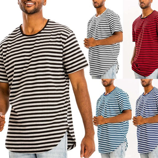 Striped Elongated T-Shirt