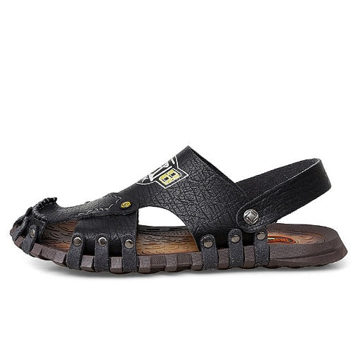Baotou Casual Leather Sandals - Sun of the Beach Boutique