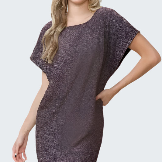 Lurex Low V Back Dress