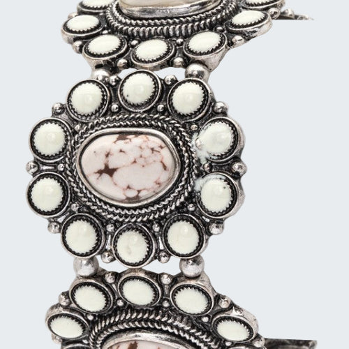 Compressed Stone Western Stretch Bracelet
