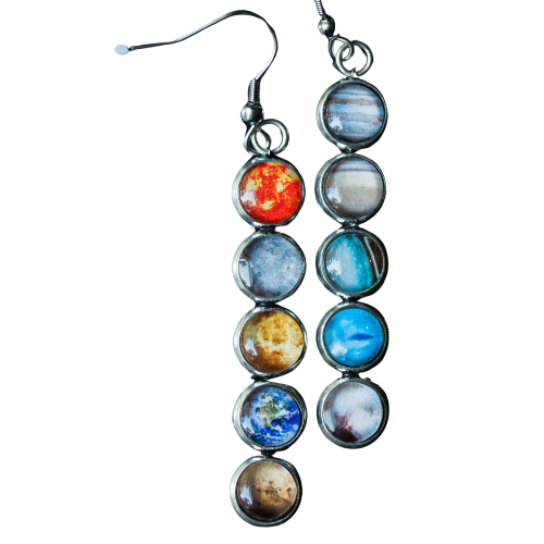Yugen Solar System Mis-Matched Earrings
