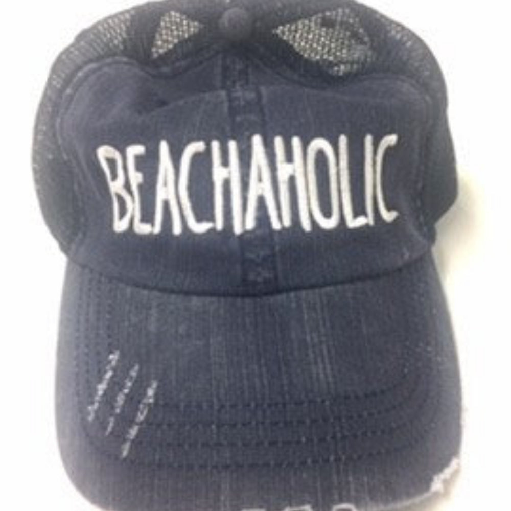 Beachaholic Embroidered Trucker Hat