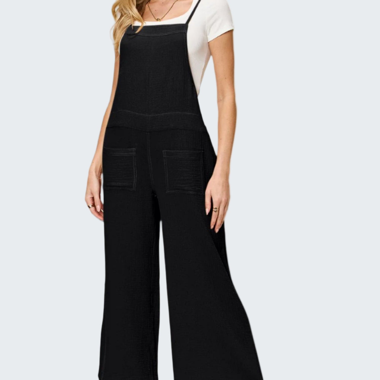 black overalls