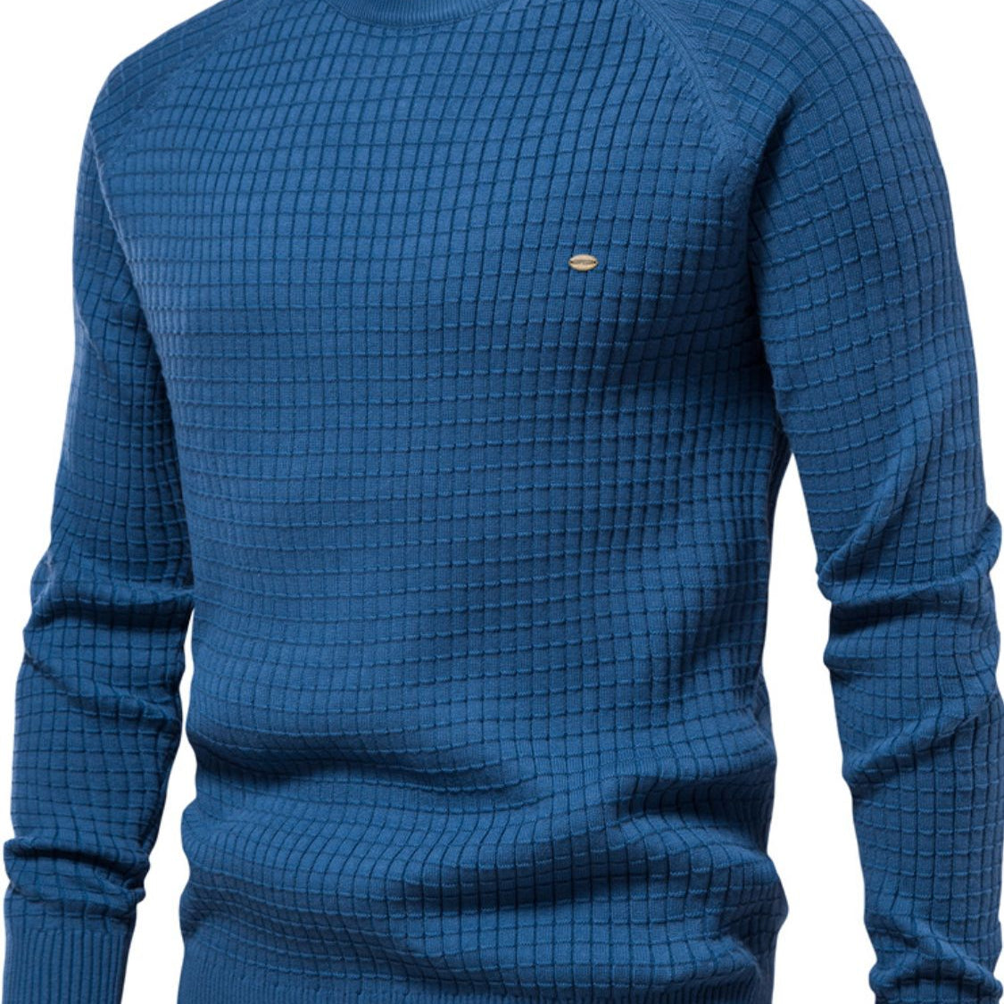 Texture Round Neck Long Sleeve Sweater