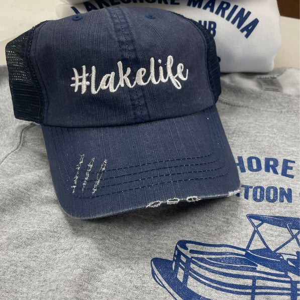 Lakelife Embroidered Trucker Hat