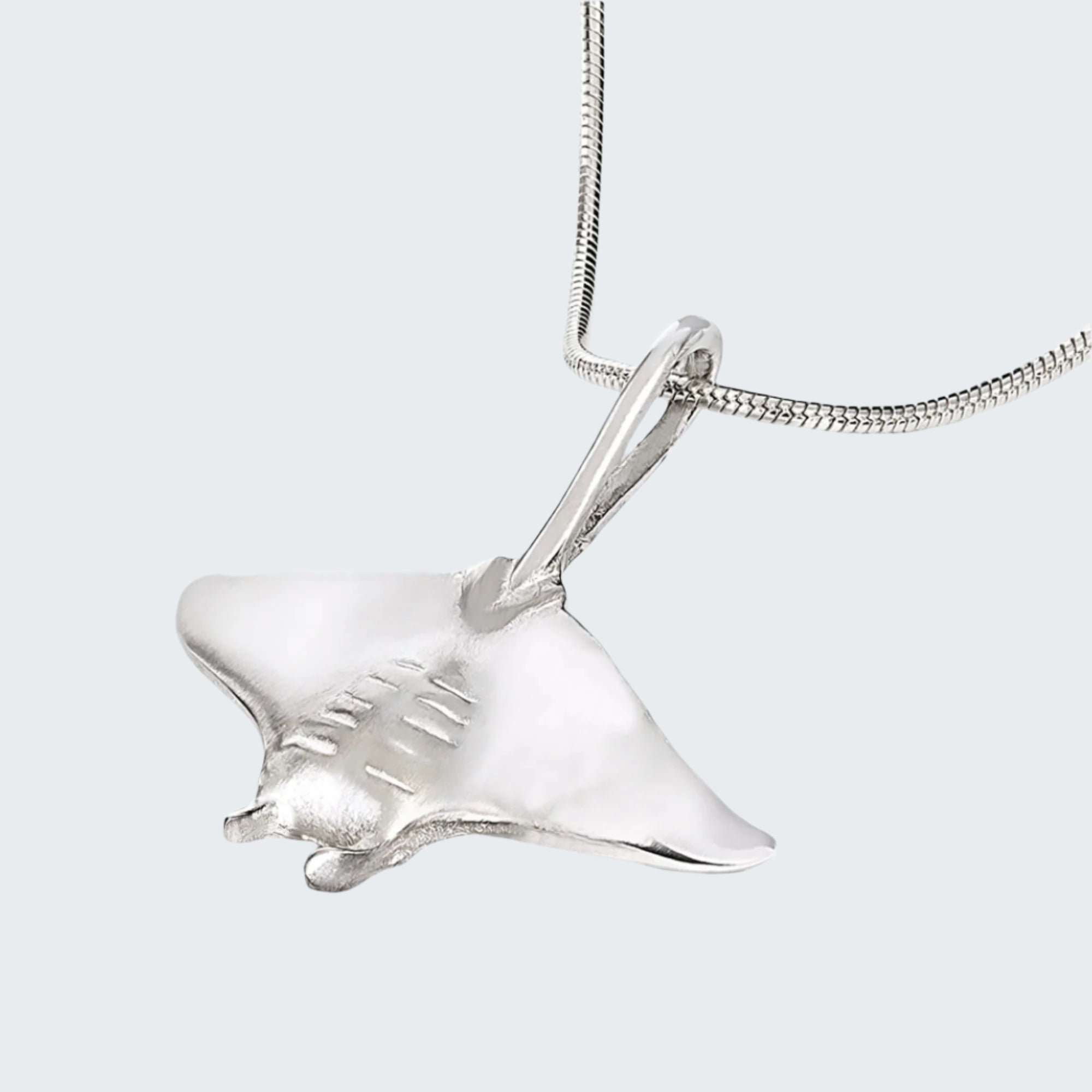 Stingray Necklace Sterling Silver