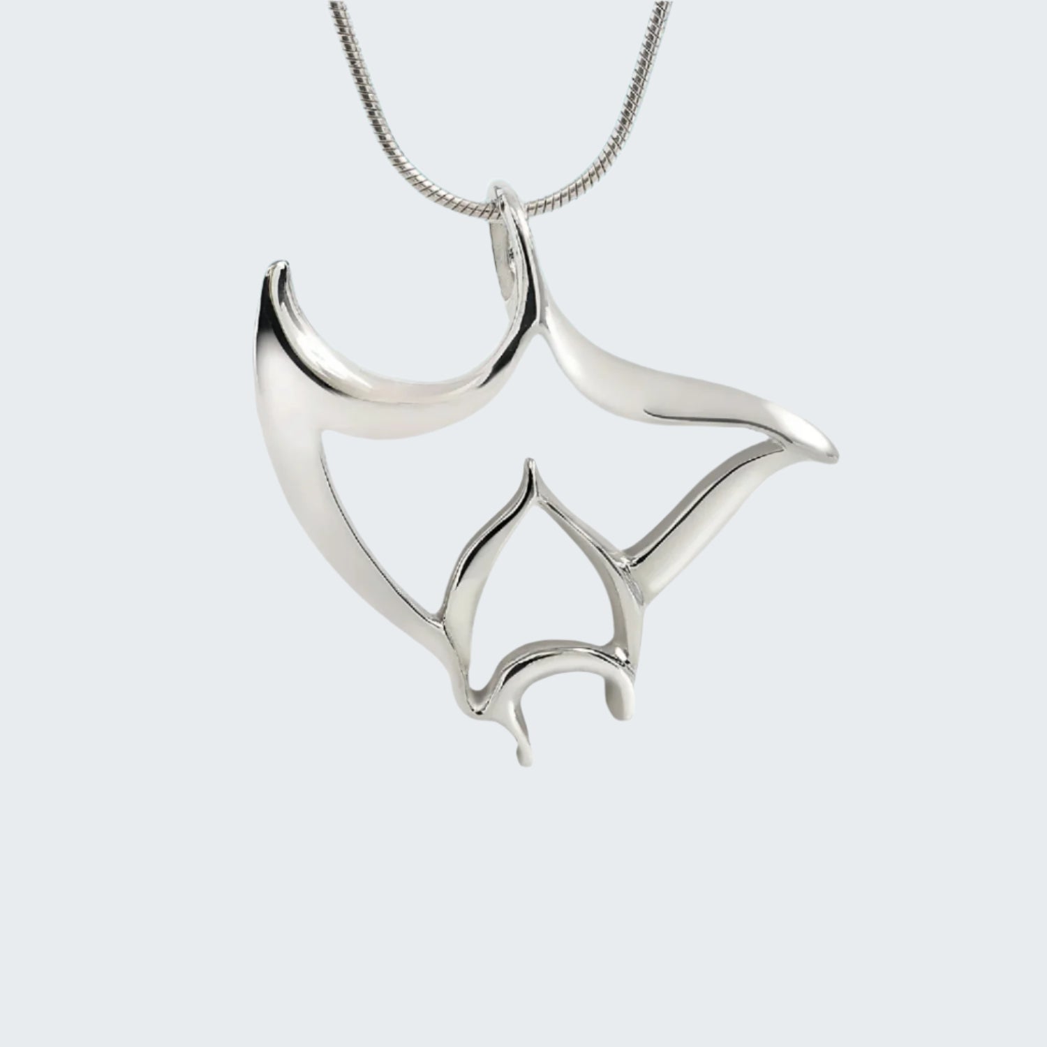Manta Ray Necklace for Women Sterling Silver