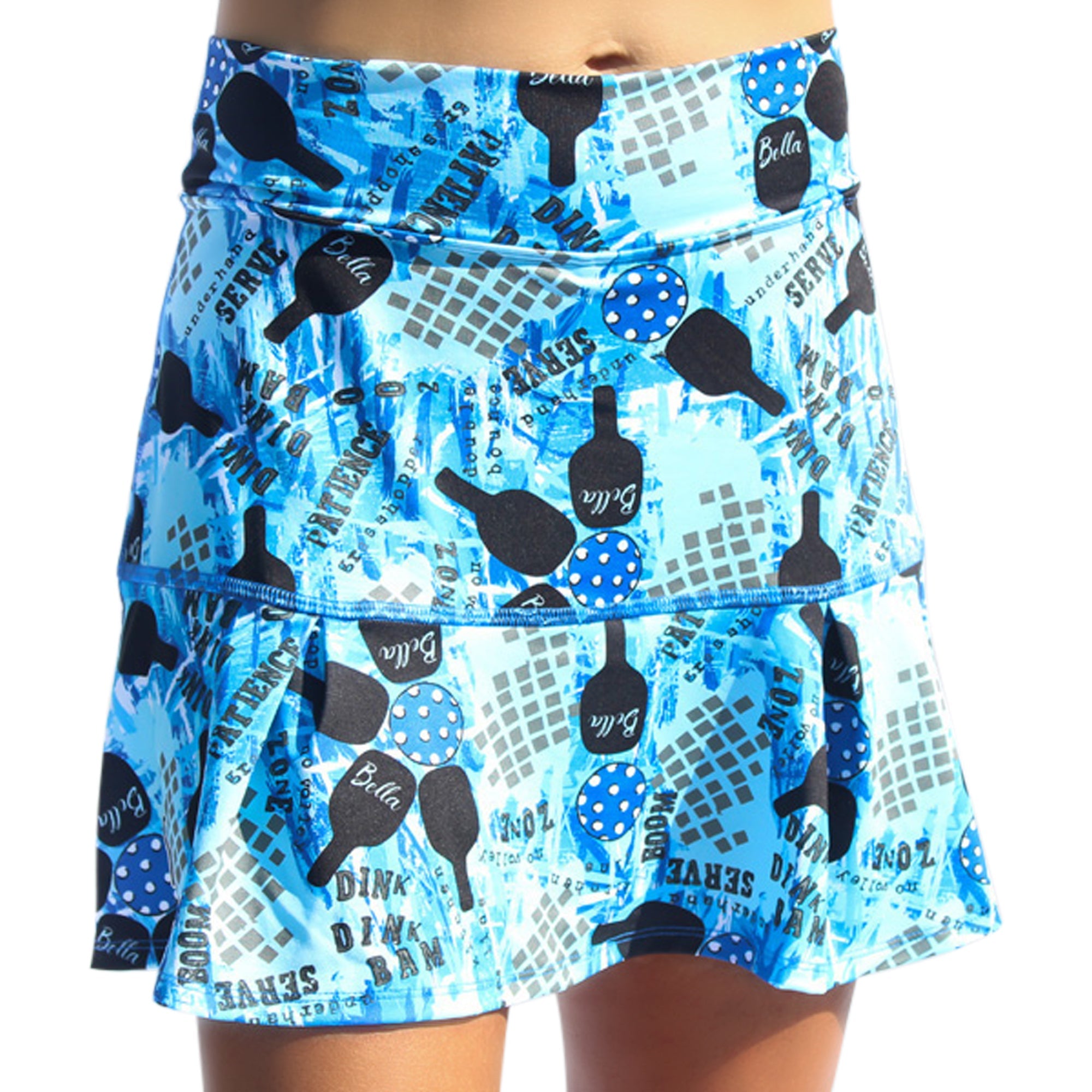 Pickleball Bella Drop Pleat Skort Graffiti 2