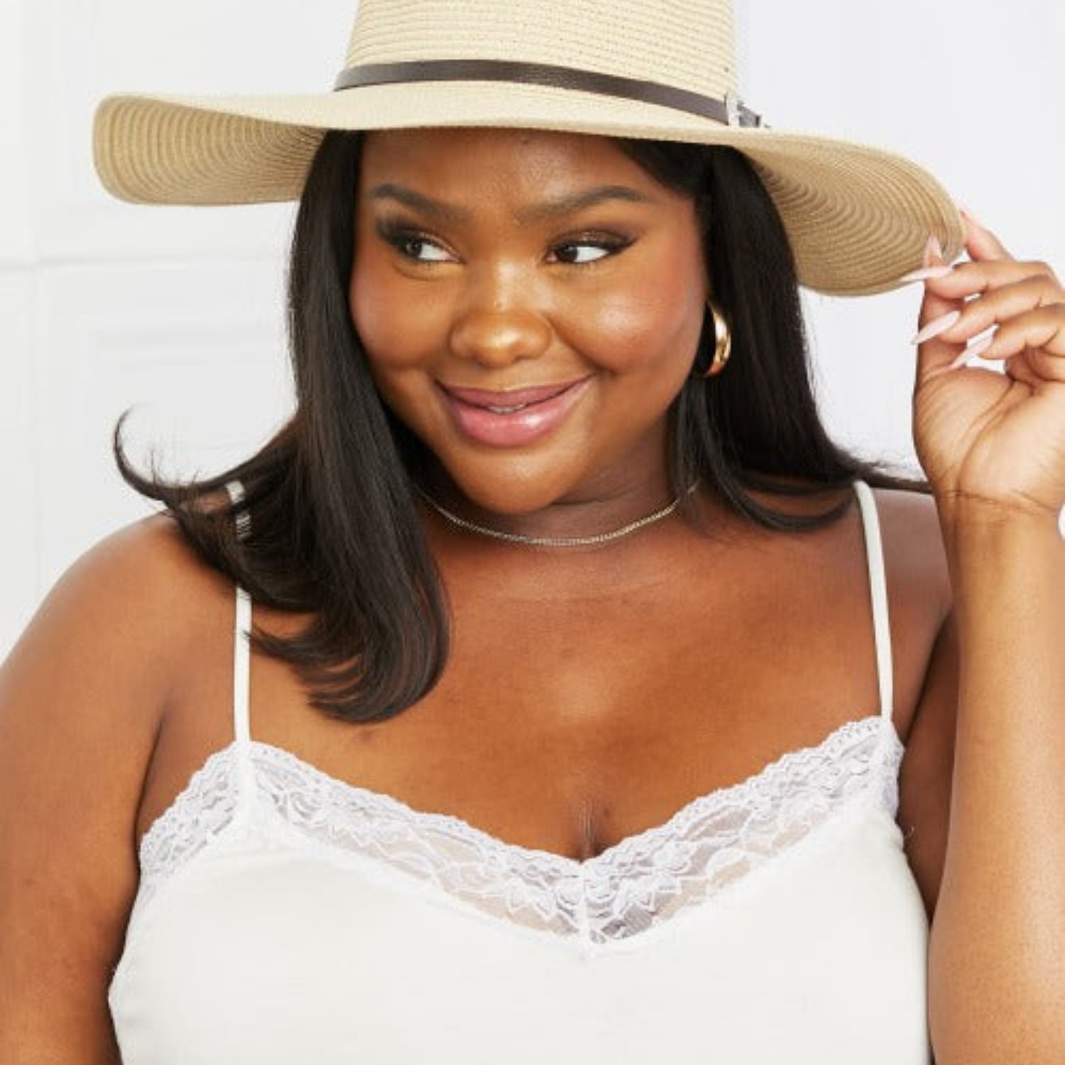 Fame Boho Straw Fedora Hat
