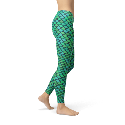 Green Mermaid Leggings