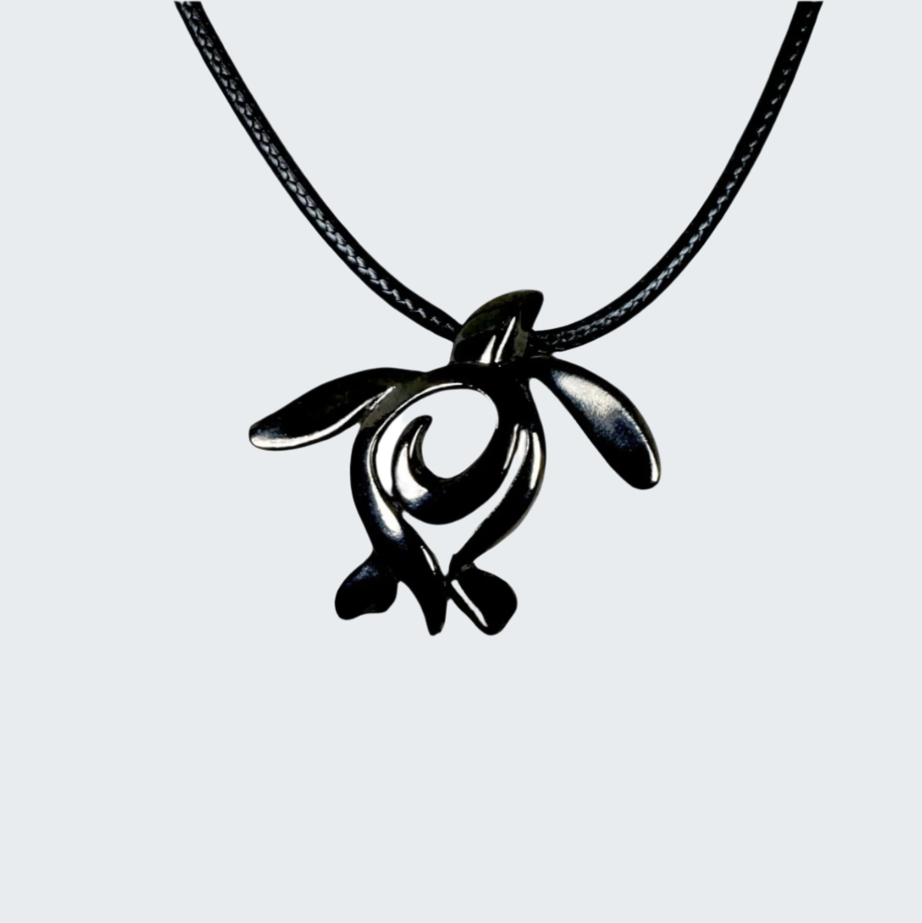 Black Turtle Pendant Necklace