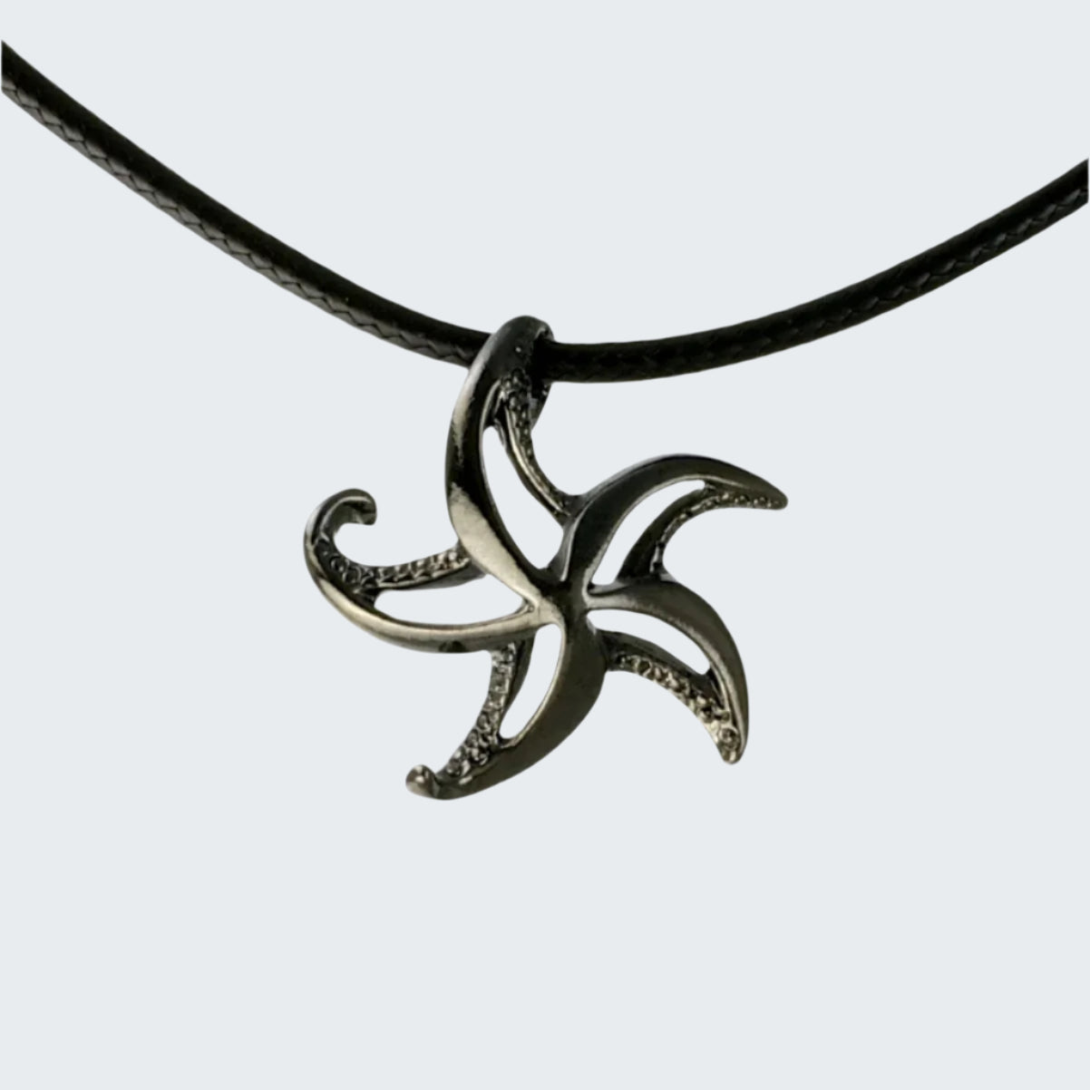 Starfish Necklace for Women Black