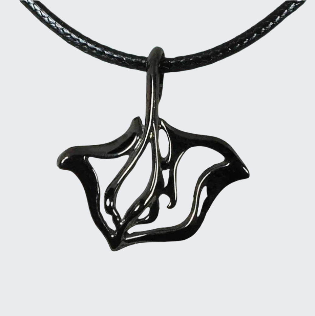 Black Stingray Necklace for Men and Women