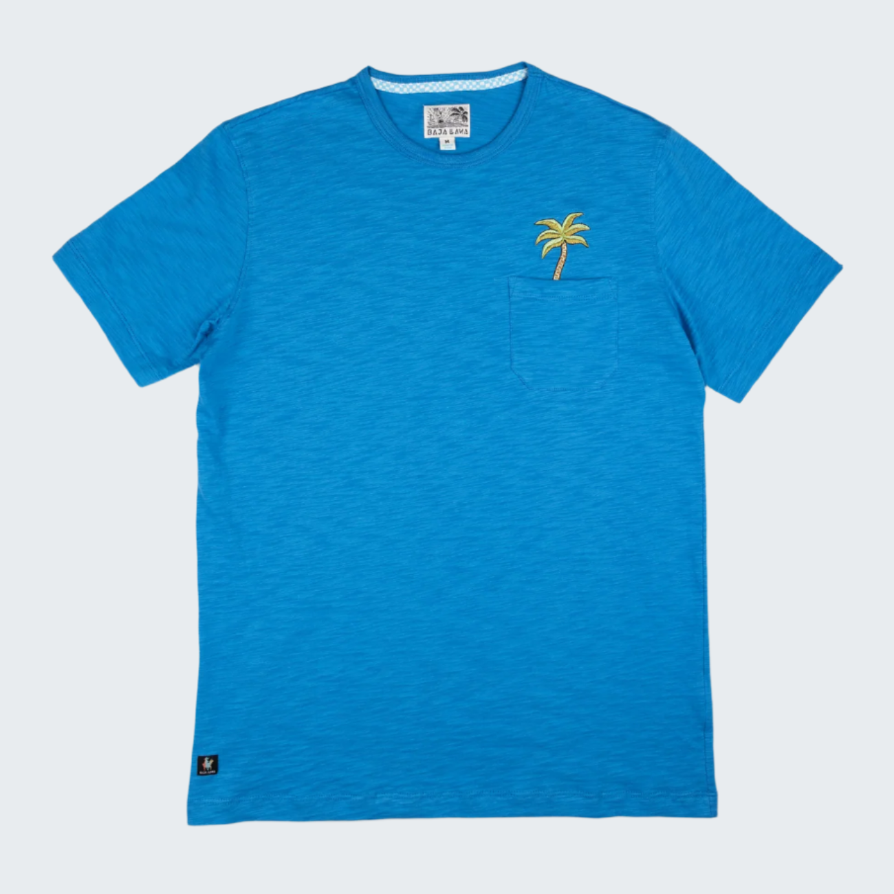 Palm Tree Slub Pima Pocket Tee
