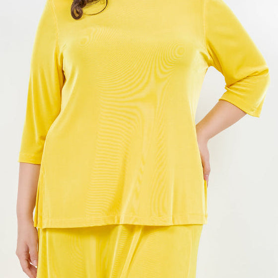 Vikki Vi Classic Limoncello 3/4 Sleeve Top