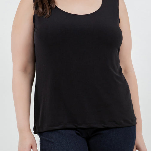 Vikki Vi Jersey Black Tank