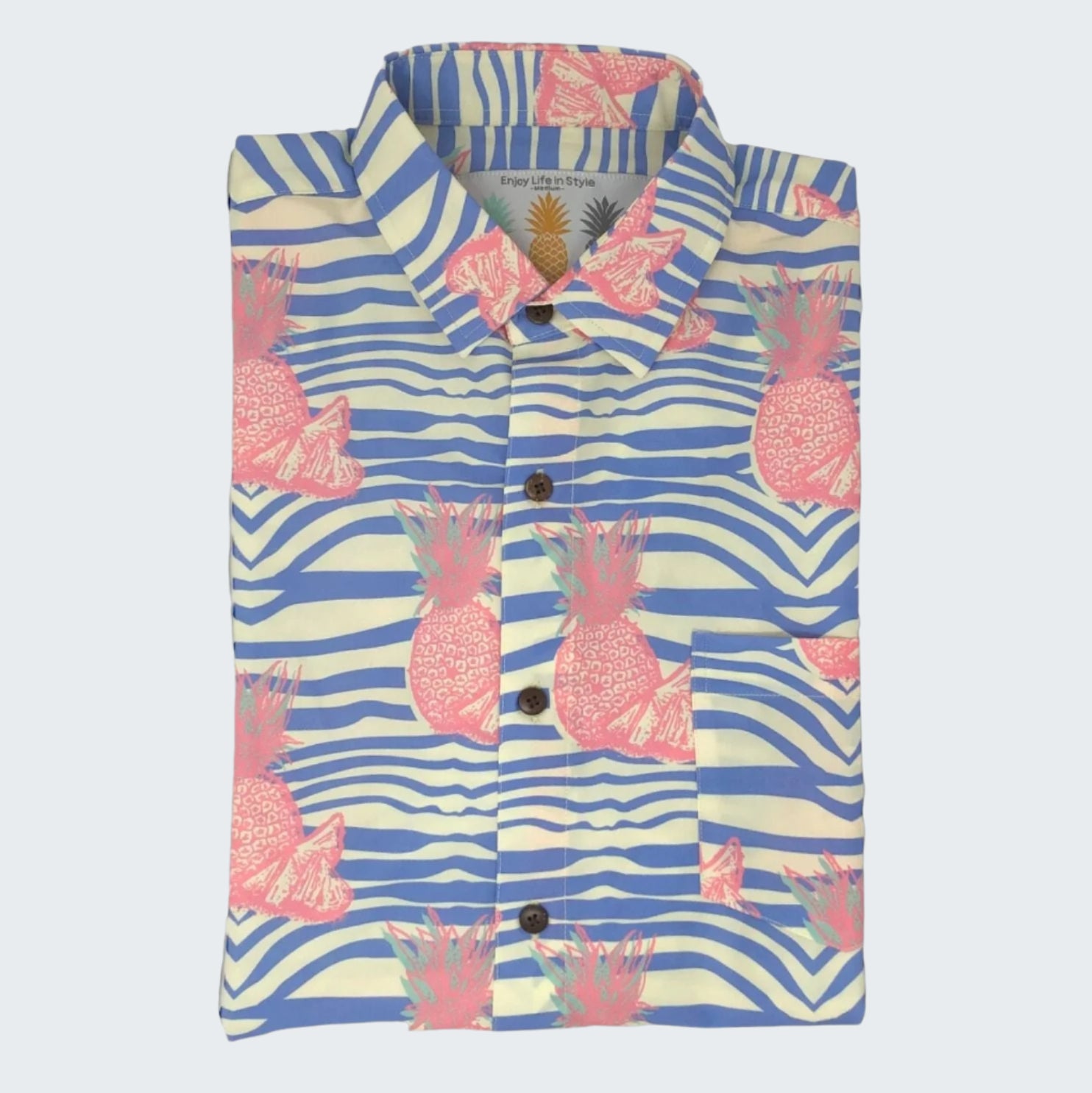 Super Stretch - PURE Pineapple Hawaiian Shirt