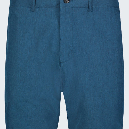 Blue shorts on a white background