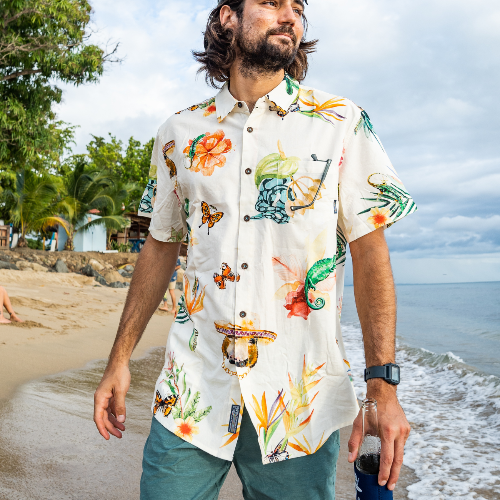 Land Before Floral Seven Seas Button Up