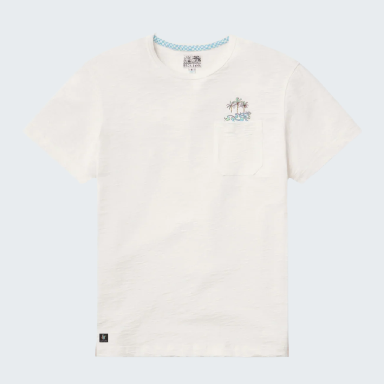 Palmy Waves Slub Pima Packet Tee