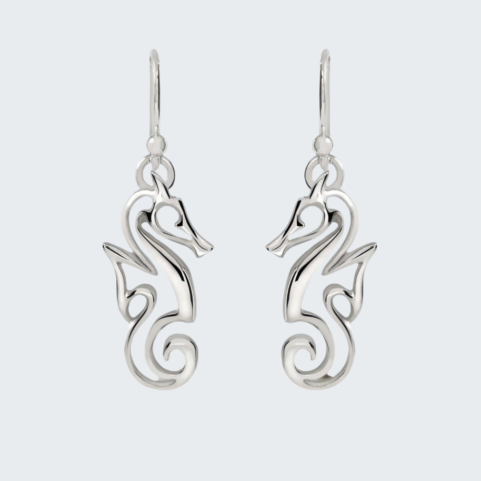 Seahorse Earrings for Women Sterling Silver