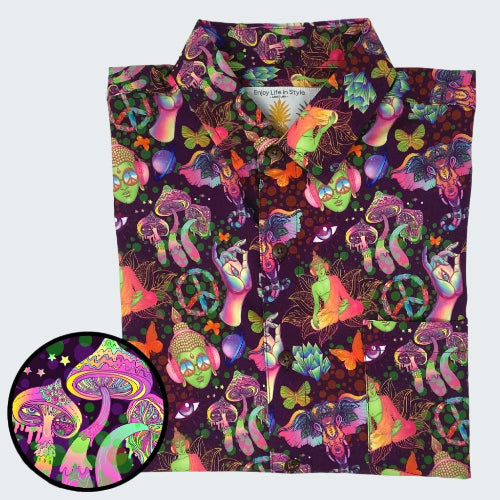 Super Stretch - Shroomin' Hawaiian Shirt
