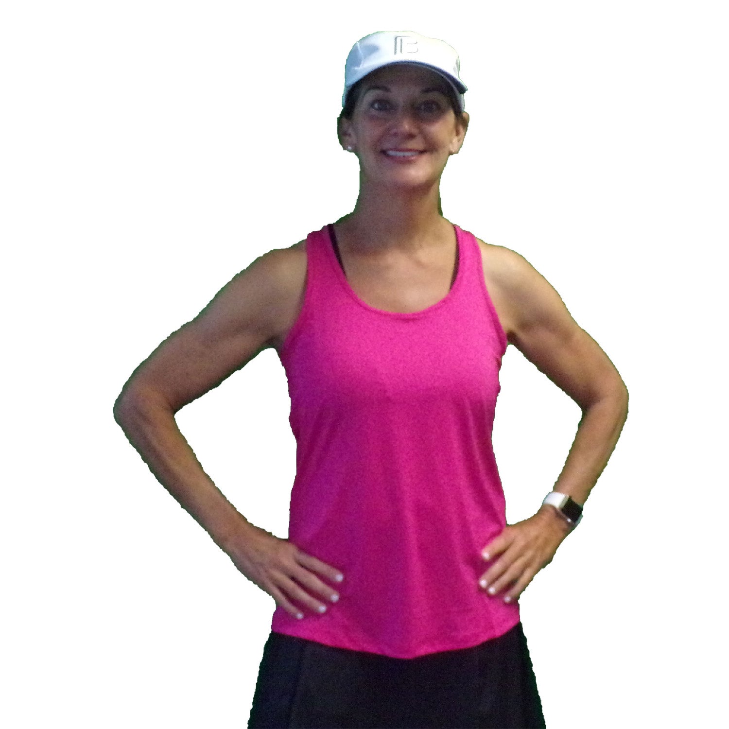 Pickleball Bella Racerback Tank Pink