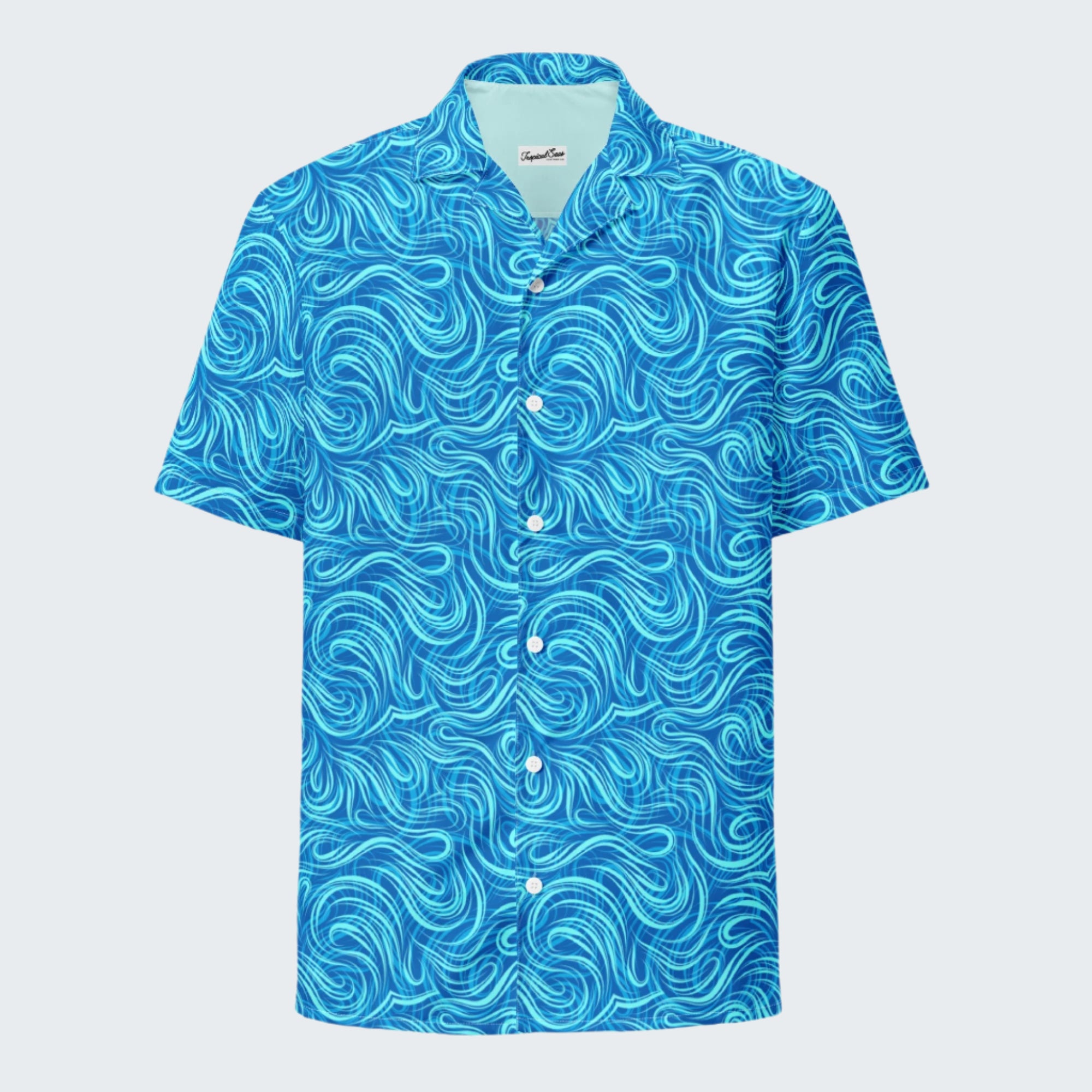 Tsunami Island Party Button Down Hawaiian Shirt