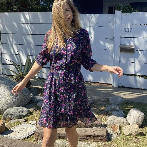 Virgo Mini Dress Gemma Purple