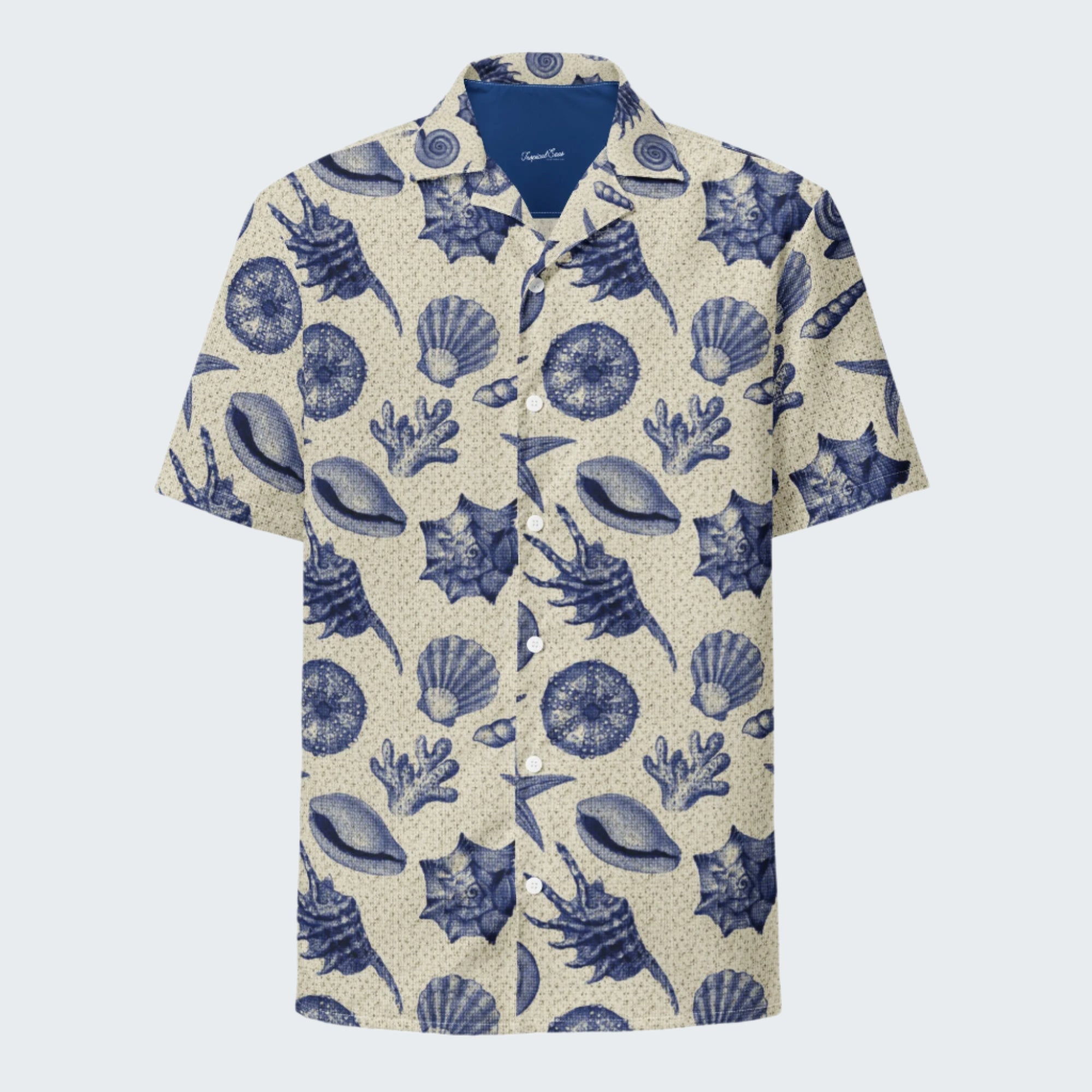 Men’s Vintage Beach Shell Hawaiian Shirt