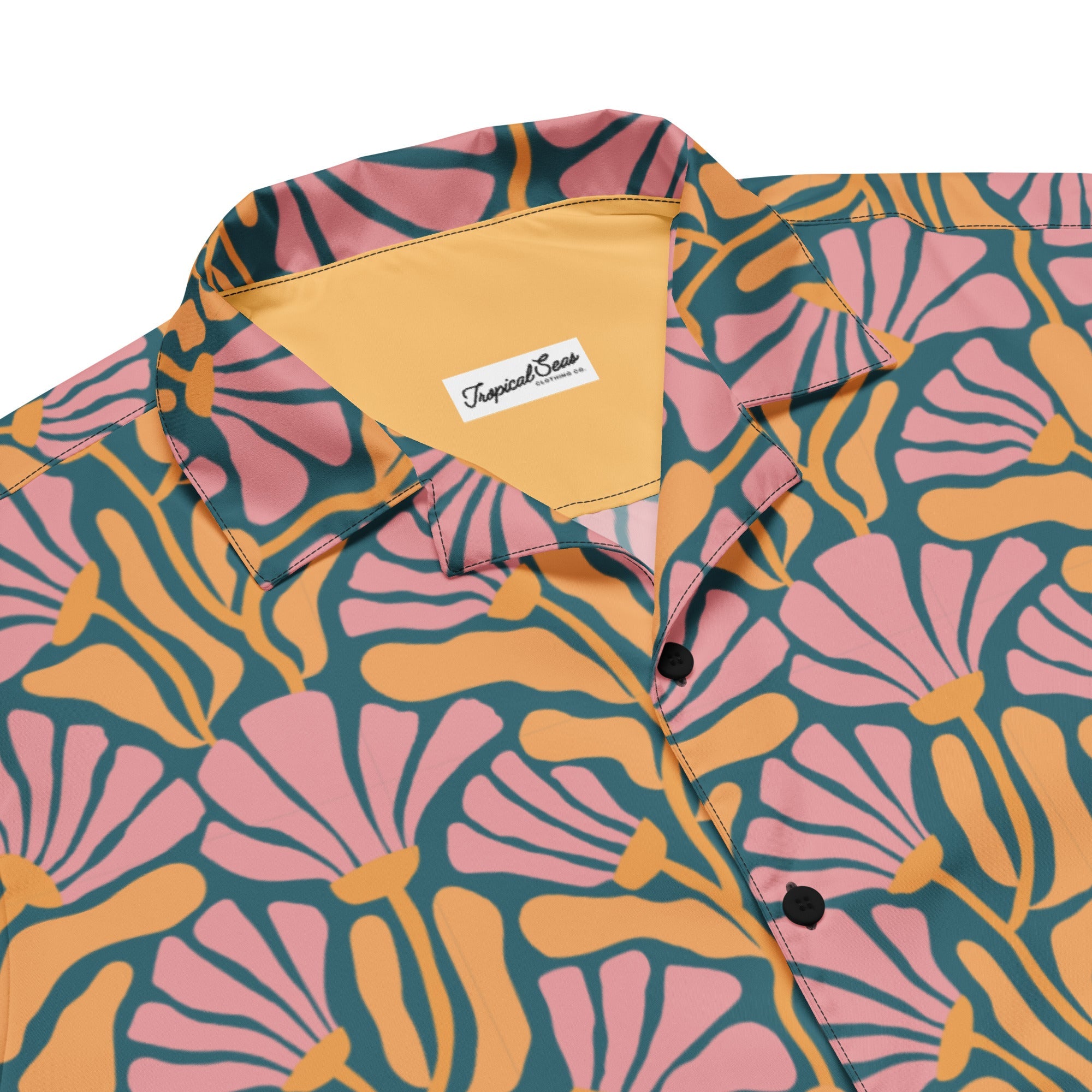 Tropic Orchid Point Button Down Hawaiian Shirt