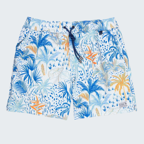 White Hot Tropics Orange Burst Swimsuit