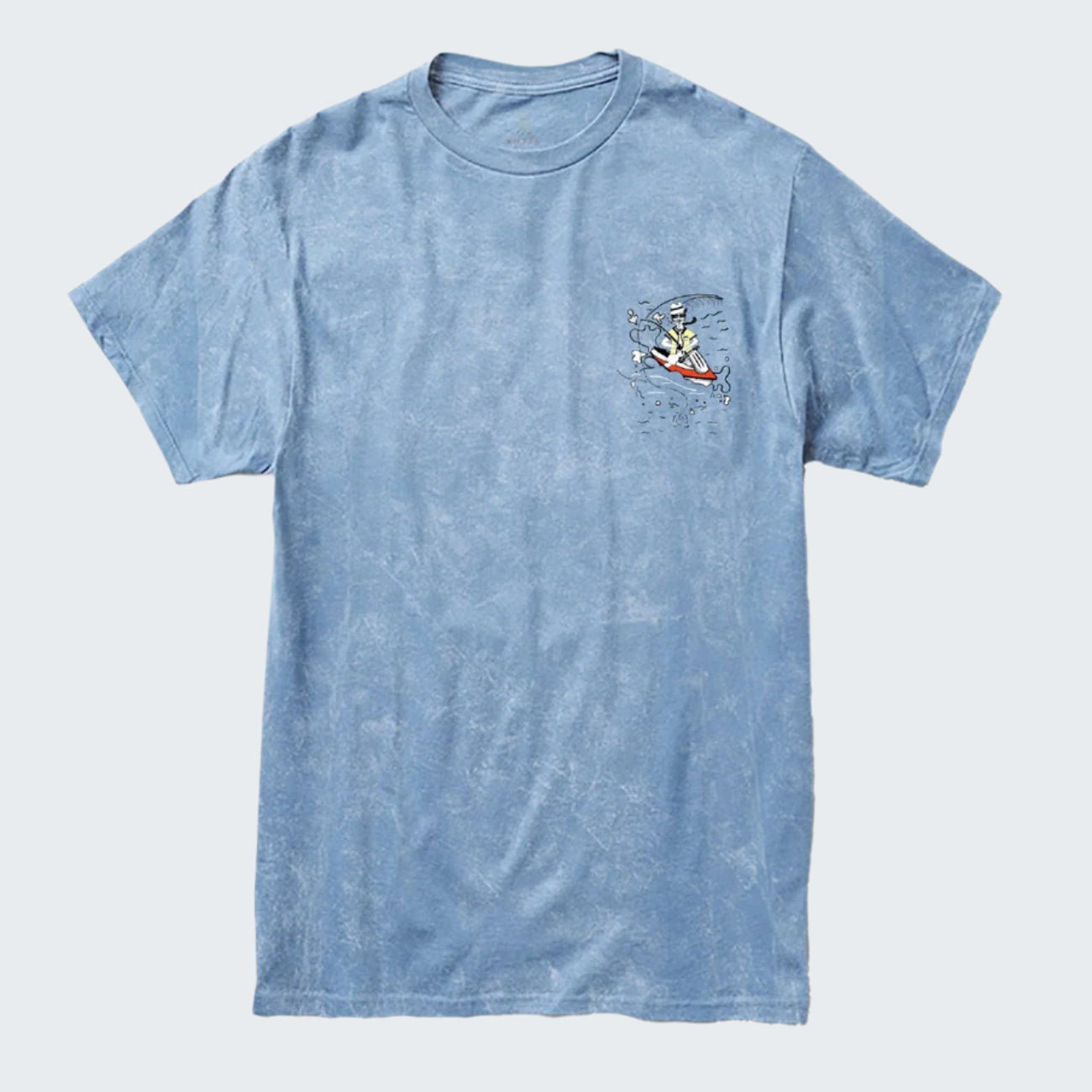 White Lobster Acid Wash Tee