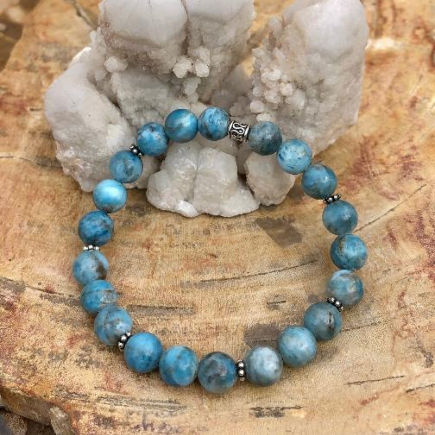 Blue Apatite Stretch Bracelet