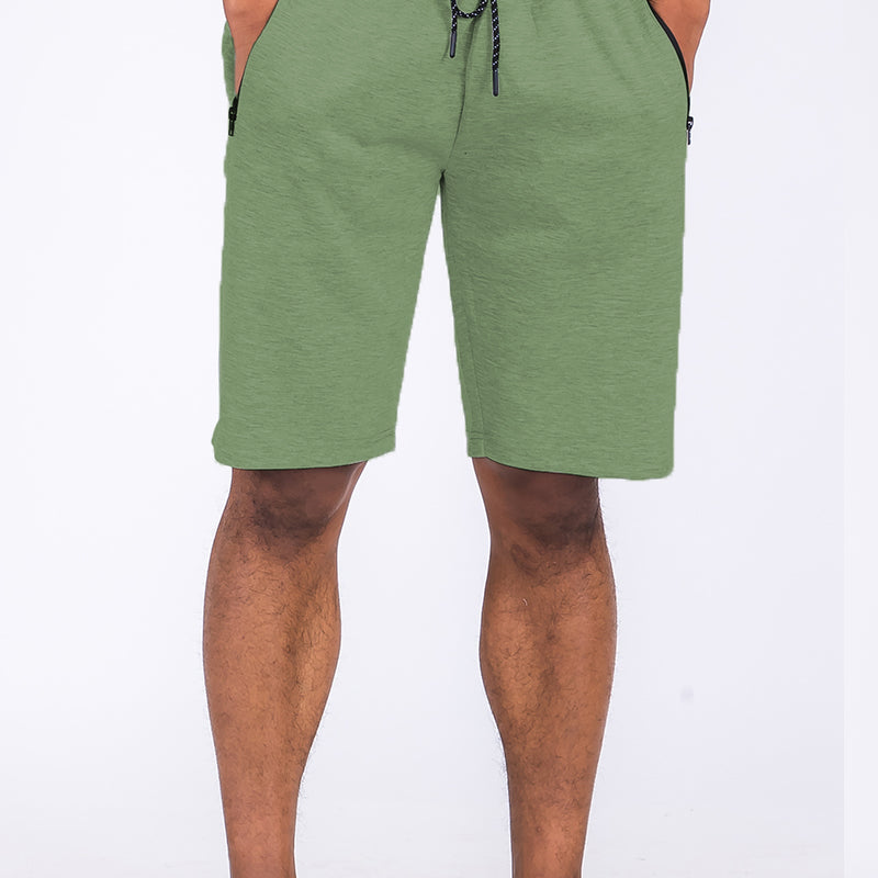 Heathered Cotton Shorts