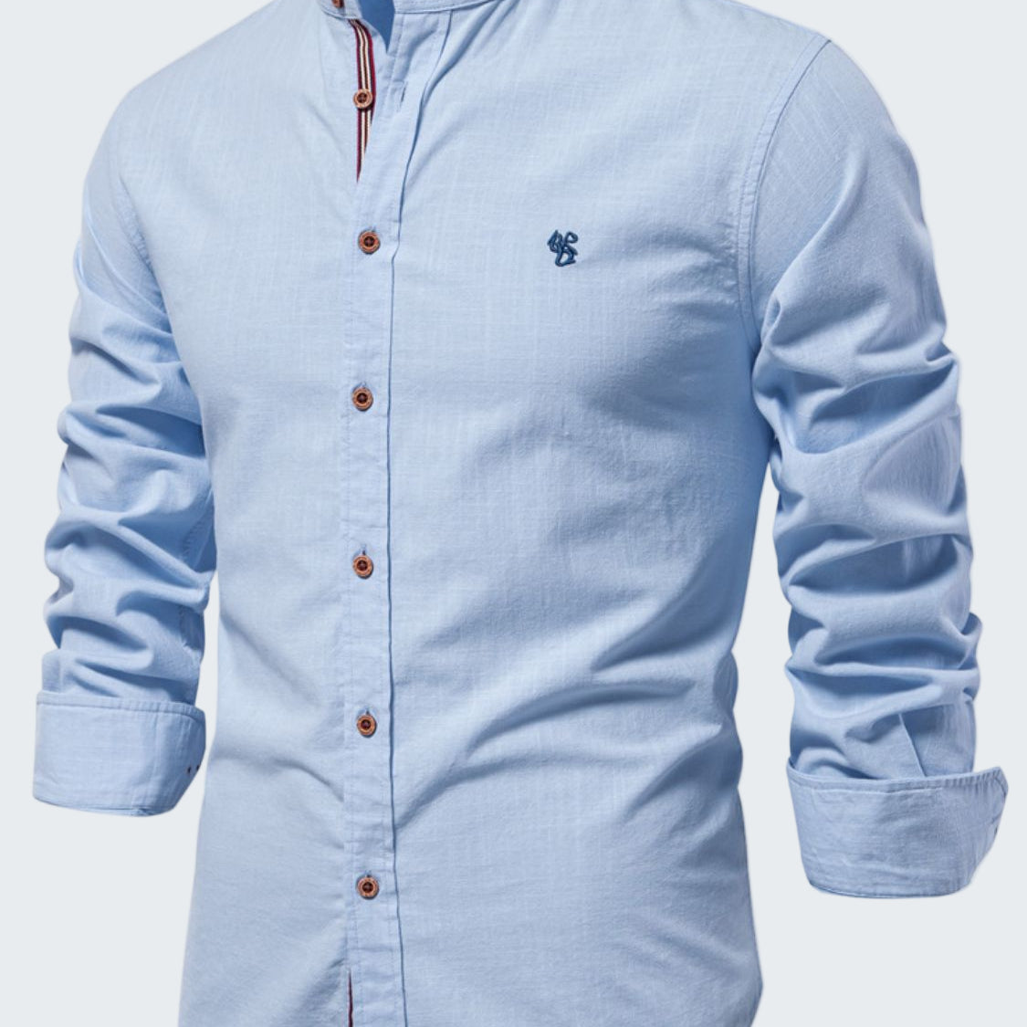 Full Size Button Down Embroidered Shirt Plus Size