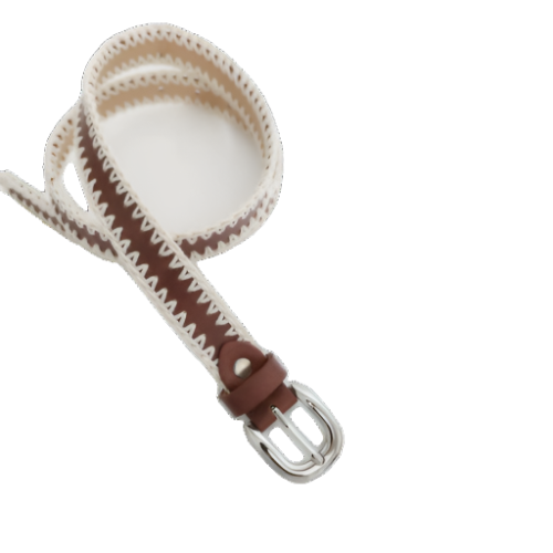 Crochet Vegan Leather Belt