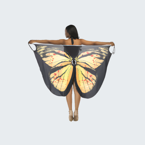 Butterfly Spaghetti Strap Cover Up