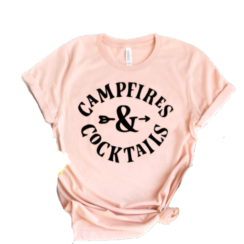 Campfires and Cocktails T Shirt