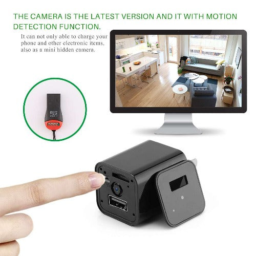Hidden Camera USB Charger Home Security