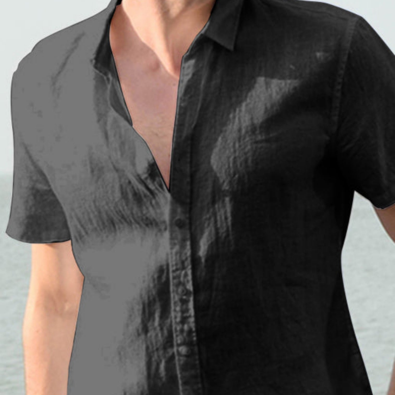 black shirt