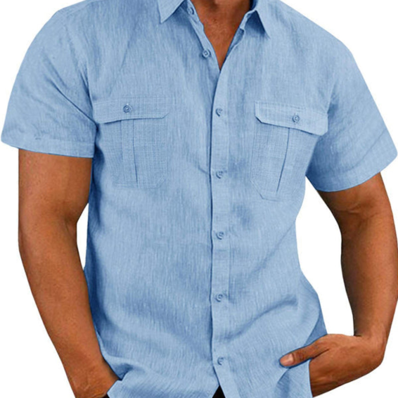 blue shirt