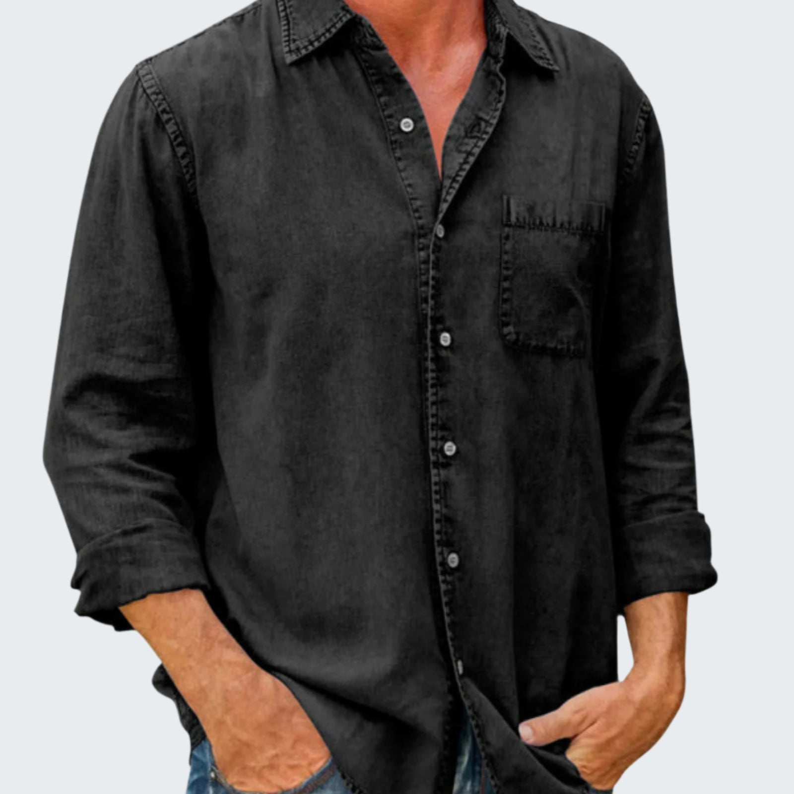 black shirt