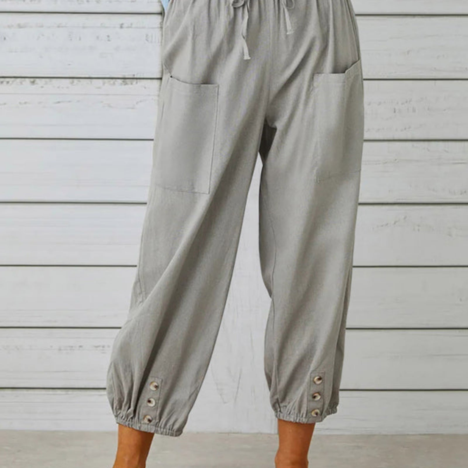 gray pants